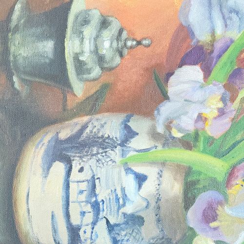 Mid 20th-century Dutch Floral Still Life Painting