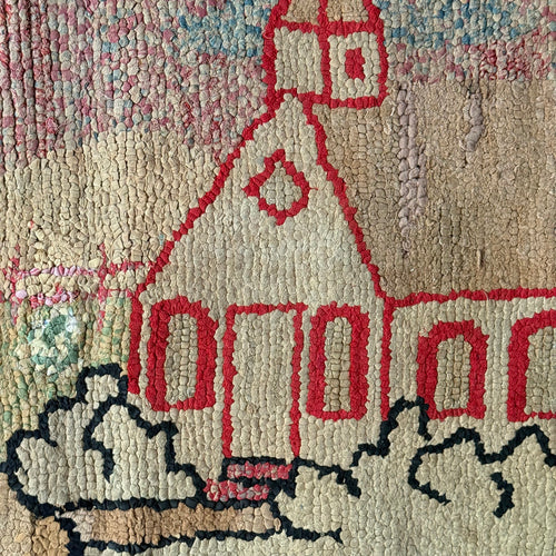 Vintage Church Rag Rug