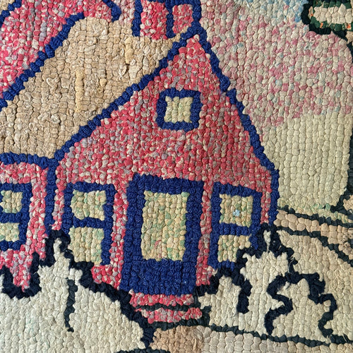 Vintage Church Rag Rug