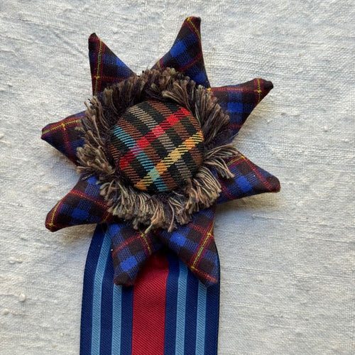 Vintage Dead Stock Ribbon Rosette Pin #6