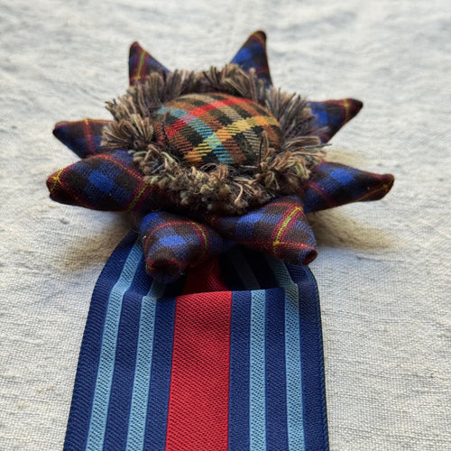 Vintage Dead Stock Ribbon Rosette Pin #6