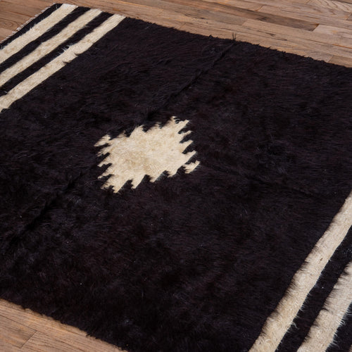 4’ 2” x 5’ 4” Vintage Angora Rug