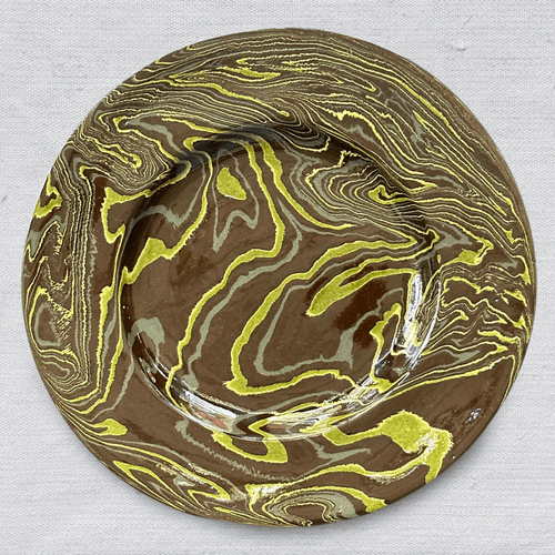 Marbled Dinner Plate in Forêt Noire (1106)