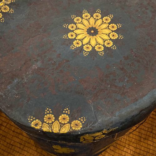 Large 19th-century French Papered Hat Box