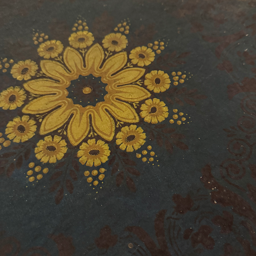 Large 19th-century French Papered Hat Box