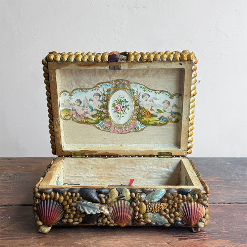 Vintage Victorian Shell Box
