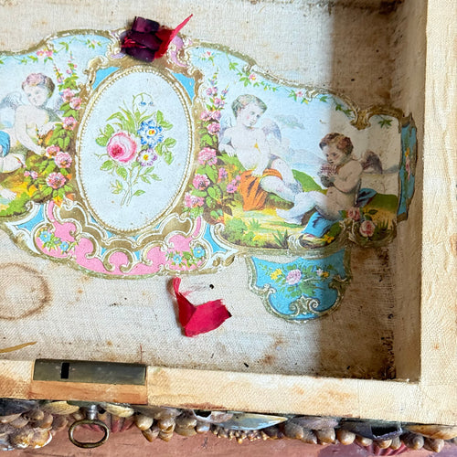 Vintage Victorian Shell Box