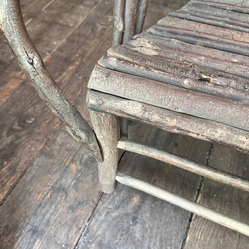 19th-Century French Folk Twig Chair