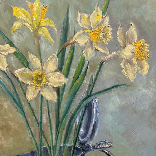 Mid 20th-century Dutch Floral Still Life Painting