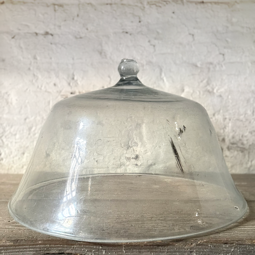 Large 19th-century French Glass Cloche de Melon (LG-06)