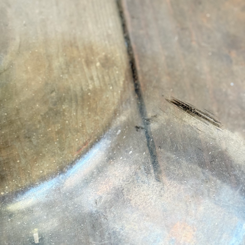 Large 19th-century French Glass Cloche de Melon (LG-06)