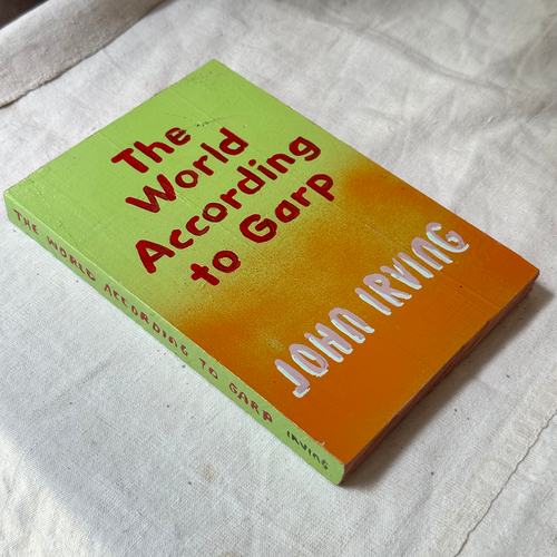 Leanne Shapton "The World According to Garp" Painted Wooden Book