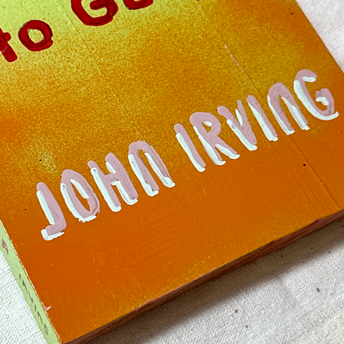 Leanne Shapton "The World According to Garp" Painted Wooden Book