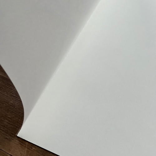 Block Printed Pink Cyclamen Folded Card