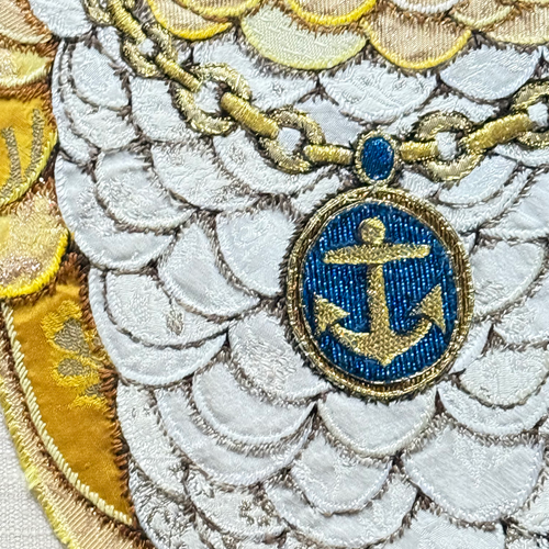 "Love & Hope" Pair of Hand Embroidered Owls by Zara Merrick