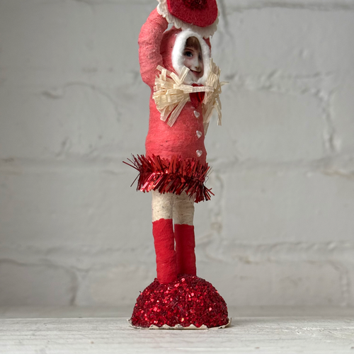 Spun Cotton Valentine's Day Girl with Heart #6