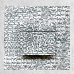 Rasa Block Printed Sheet Set in White Late Bel & Grey