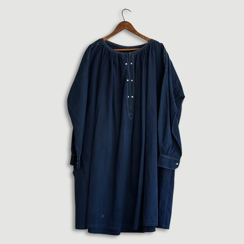 19th-century French Indigo Smock (#S-06)