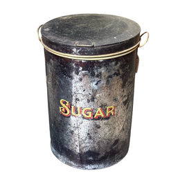 19th-century American Sugar Tin Container