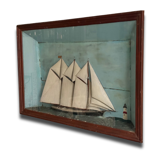 Early 20th-century American Ship Diorama
