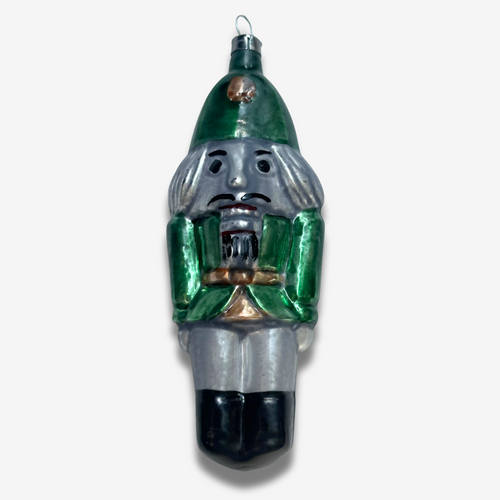 Nostalgic Green Nutcracker Ornament