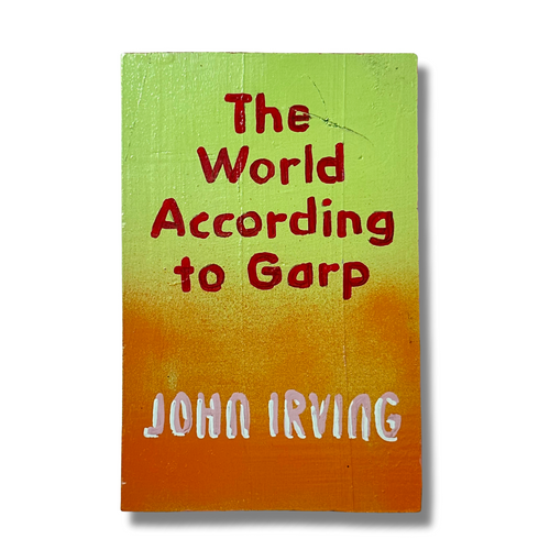 Leanne Shapton "The World According to Garp" Painted Wooden Book