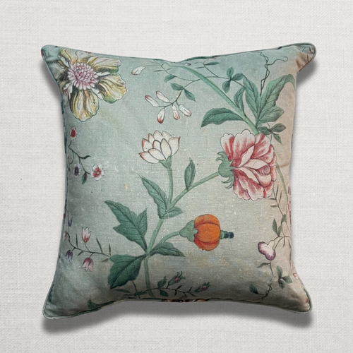 Custom John Derian for Pierre Frey "Le Paravent Chinois" Pillow in Original Green (#25)