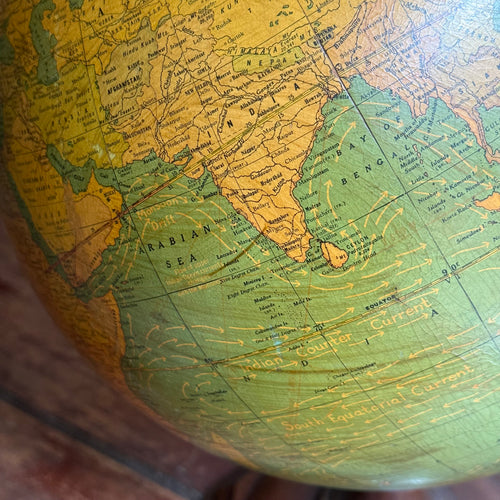 Early 20th-century George F. Cram Terrestrial Globe