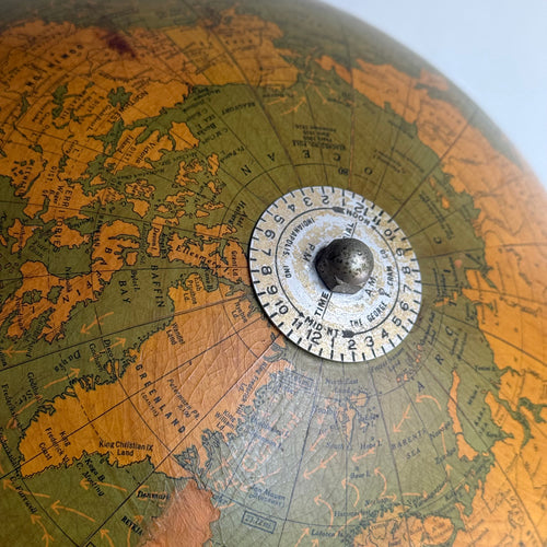 Early 20th-century George F. Cram Terrestrial Globe