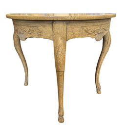 Antique Folding Demilune Console Table