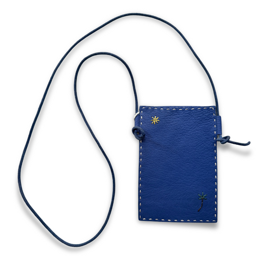 Leather Dragon Diffusion Palm Pocket in Navy