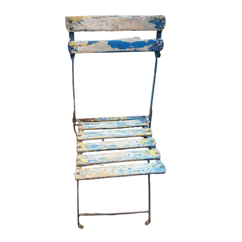Pair of Antique Wooden Bistro Chairs