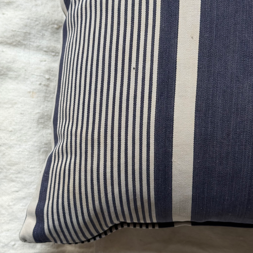 Custom 19th-century French Ticking Pillow (#3-34)