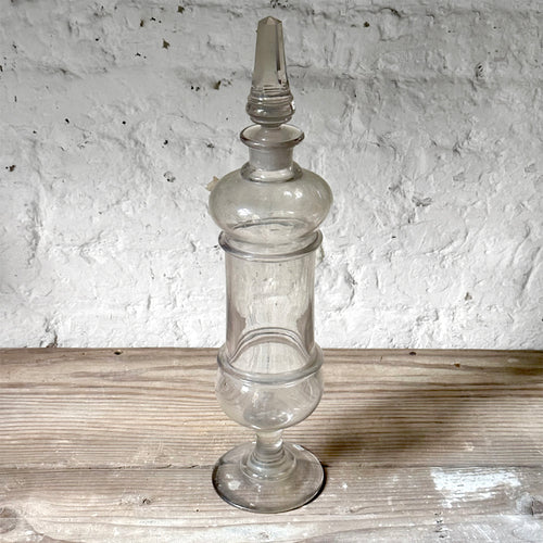 19th Century French Lidded Glass with Stopper (No. 729)