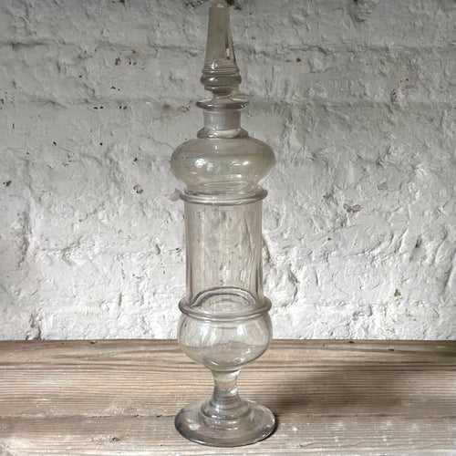 19th Century French Lidded Glass with Stopper (No. 729)