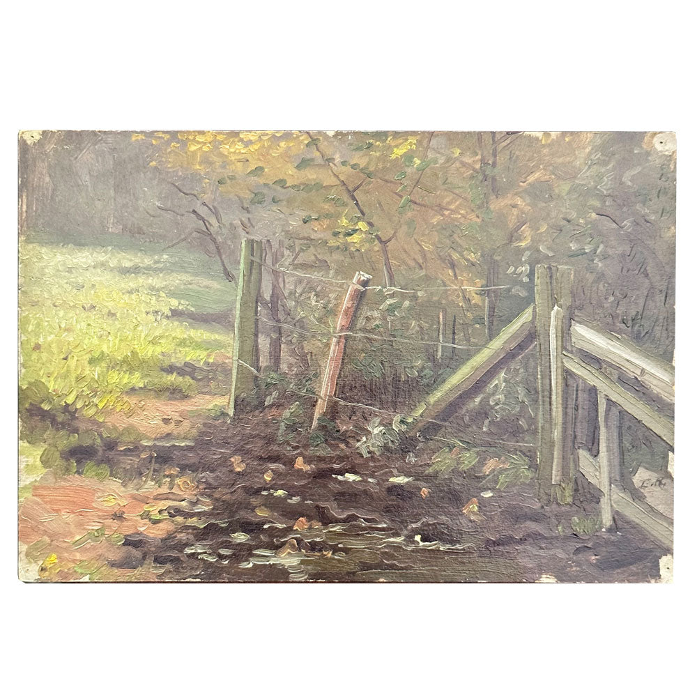 Evert Rabbers Landscape Painting (2373)