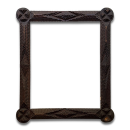 Early 20th-century French Tramp Art Frame