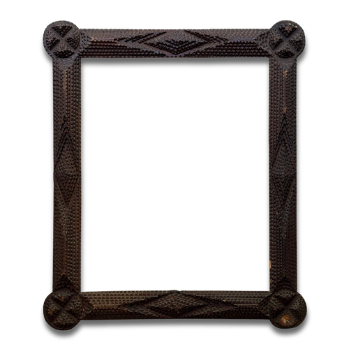 Early 20th-century French Tramp Art Frame