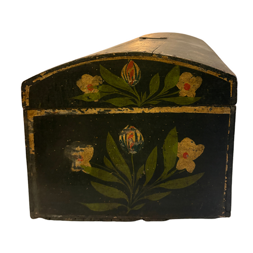 18th-century French Painted Trunk