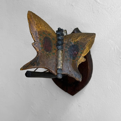 Early 20th-century Black Forest Carved Butterfly (9-06)