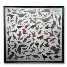 Framed Mike Miller Bird Silhouette Collage