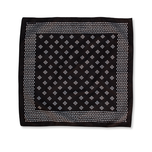 M A R Y N Work Cotton Bandana in Coal