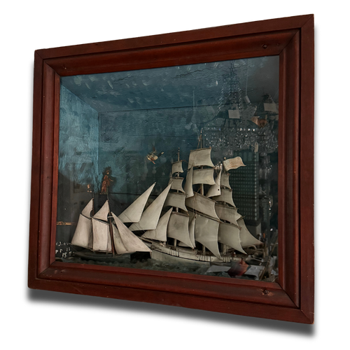 Early 20th-century American Ship Diorama