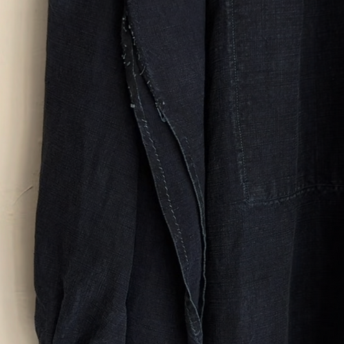19th-century French Indigo Smock (#S-07)