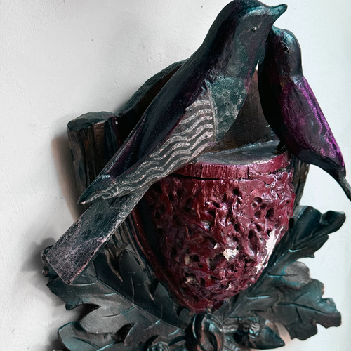 Black Forest Carved Birds Nest (508)