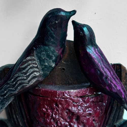 Black Forest Carved Birds Nest (508)