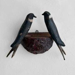 Early 20th-century Black Forest Carved Bird's Nest (BFB-05)