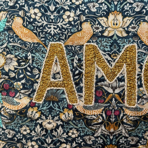 "Amour" Embroidered Cushion (CS-807)