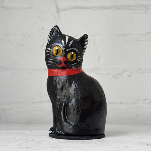 Nostalgic Papier-Mâché Black Cat Candy Box