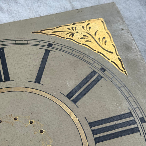 19th-century Wooden Clock Face (#7)